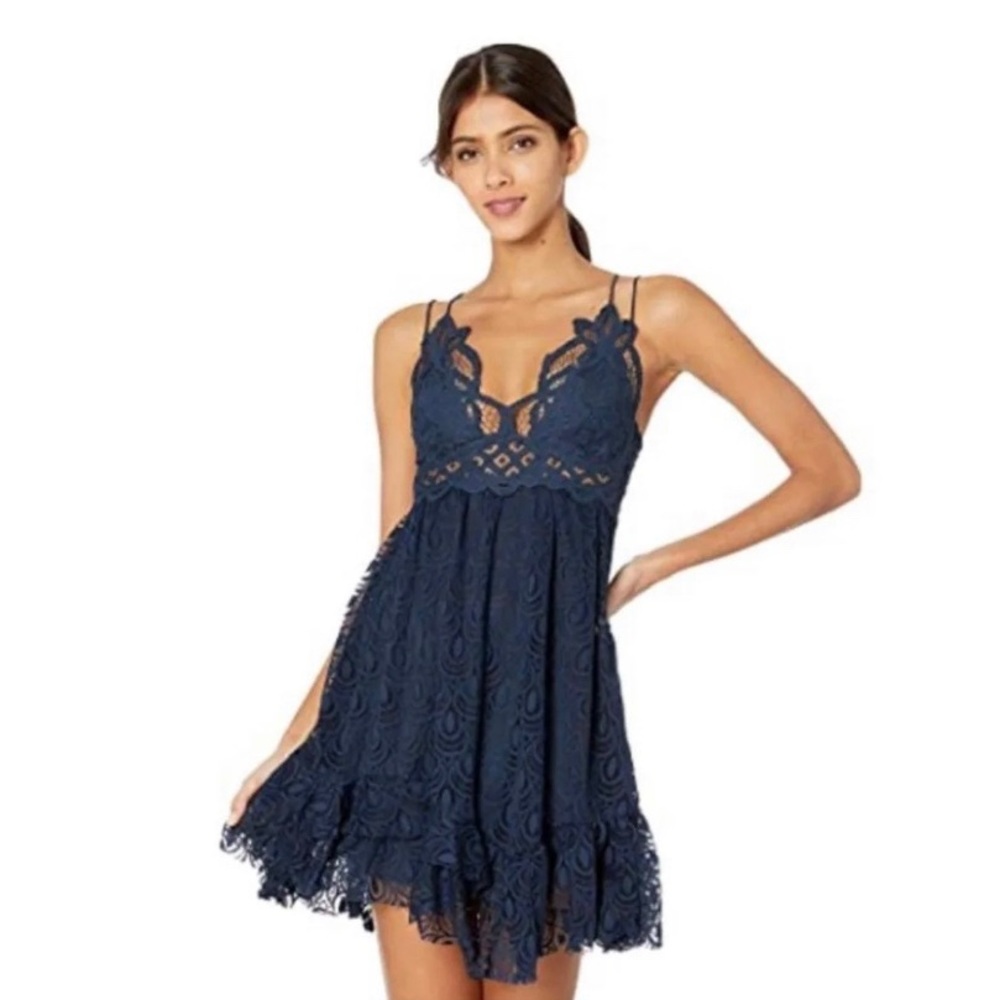 Free People💕Adella Dress Blue XS